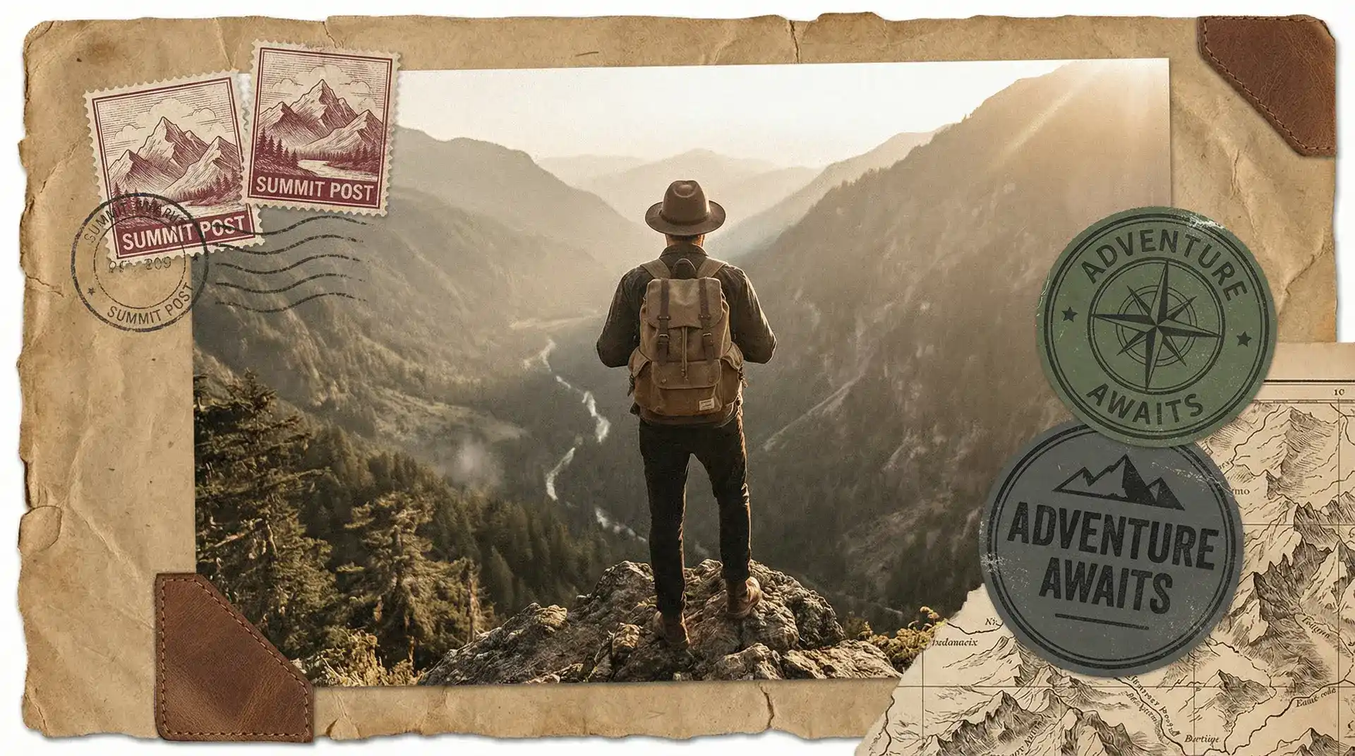 登山者在山巅拍摄 - 芒果视频 户外装备