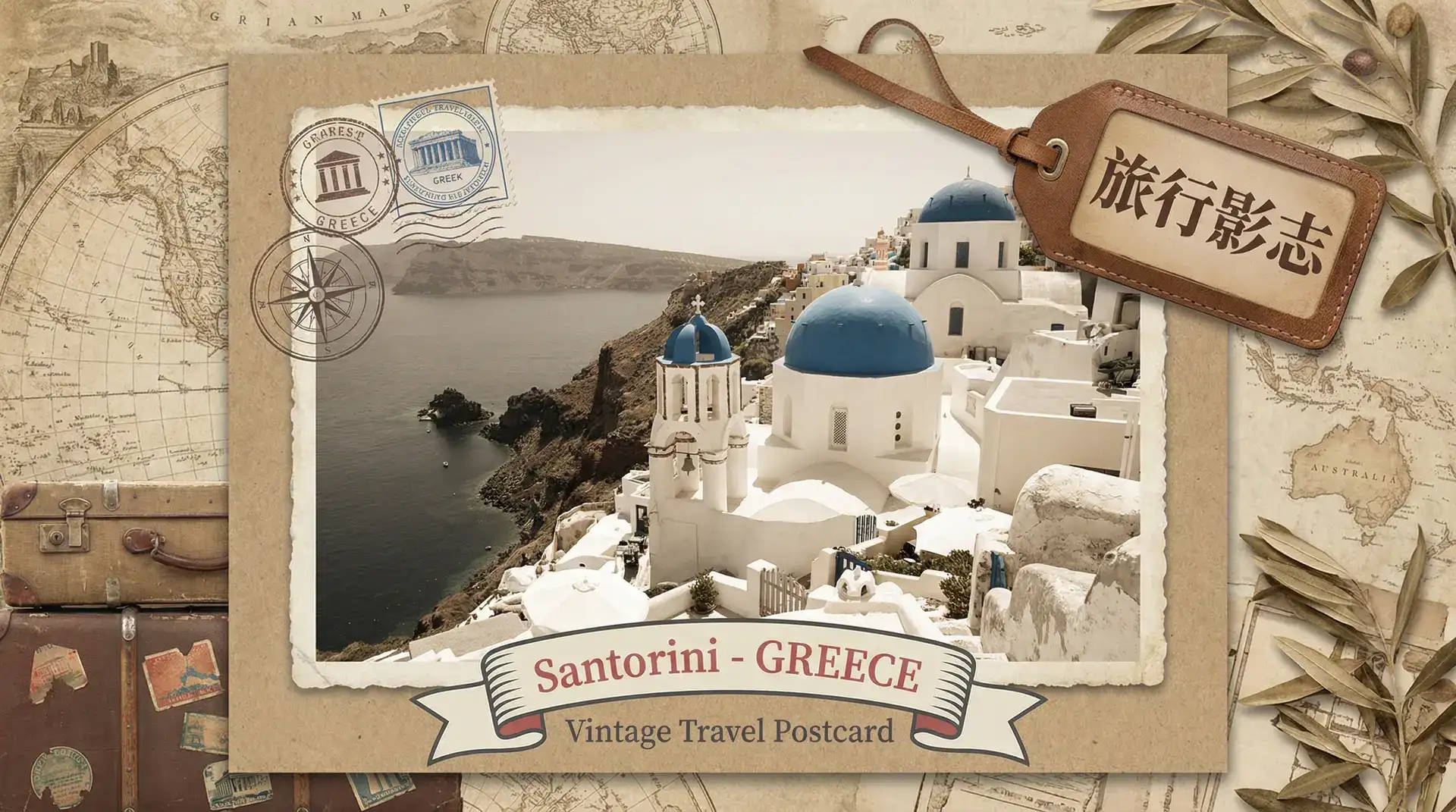 圣托里尼蓝白小镇 - 芒果视频 热门路线